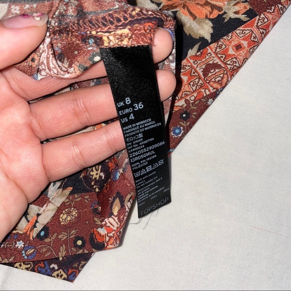 TOPSHOP BUTTON DOWN BLOUSE - Picture 5 of 8